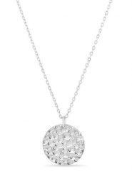 Eclat d'Argent Srebrny naszyjnik z zawieszką - dł. 39 cm rozmiar: onesize. Szare naszyjniki damskie Eclat d'Argent, srebrne. Za 90.45 zł.