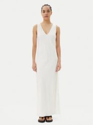 Calvin Klein Sukienka letnia K20K208355 Biały Regular Fit. Białe sukienki damskie CALVIN KLEIN, na lato, bez wzorów, z wiskozy, bez kołnierzyka, bez ramiączek. Za 929.99 zł.
