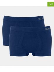 Sloggi Bokserki (2 pary) "Go Smooth" w kolorze granatowym rozmiar: XL. Niebieskie bokserki męskie Sloggi, bez wzorów. Za 68.95 zł.