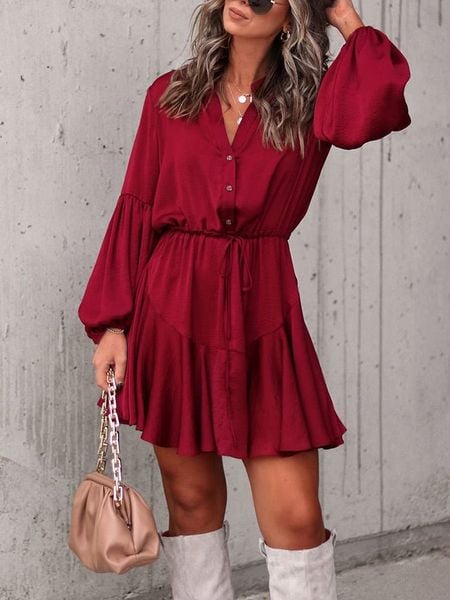 Milan Kiss Sukienka w kolorze bordowym rozmiar: XL. Czerwone sukienki damskie Milan Kiss, xl, bez wzorów, bez kołnierzyka, bez ramiączek, mini. Za 174.43 zł.