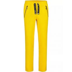 Szorty Damskie Luhta Jantoniemi. Żółte spodnie dresowe damskie Luhta, bez wzorów, sportowe. Za 369.00 zł.