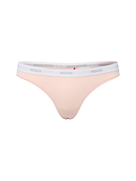 HUGO Stringi Kobiety Bawełna różowy, XL. Czerwone stringi damskie Hugo, xl, bez wzorów, z bawełny. Za 89.95 zł.