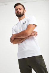 T-shirt męski GIANFRANCO FERRE. T-shirty męskie Gianfranco Ferre, l, bez wzorów, bez kołnierzyka. W wyprzedaży za 407.40 zł.