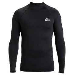 Koszulka długi rękaw Quiksilver Everyday L/S Rashguard UPF 50 Surf Tee Black. Czarne koszulki męskie z długim rękawem Quiksilver, l, z elastanu. Za 119.00 zł.