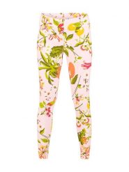 Blutsgeschwister Legginsy "Totally Thermofull of light vitamins" w kolorze jasnoróżowo-zielonym rozmiar: S. Różowe legginsy damskie Blutsgeschwister, s, bez wzorów, z bawełny. Za 96.60 zł.