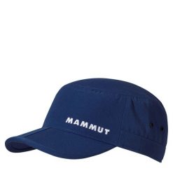 Czapka Mammut Lhasa Dorośli. Niebieskie czapki męskie Mammut, z aplikacjami, z materiału, sportowe. Za 216.99 zł.