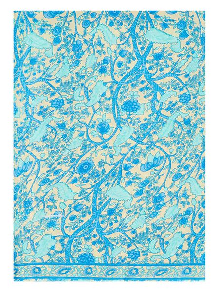 Aller Simplement Szal w kolorze turkusowo-kremowym - 180 x 50 cm rozmiar: 180x50 cm. Białe szaliki i kominy damskie Aller Simplement, bez wzorów, z materiału. Za 17.99 zł.