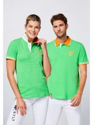 Polo Sylt Koszulka polo w kolorze zielonym rozmiar: L. Zielone bluzki damskie Polo Sylt, l, bez wzorów, bez ramiączek. Za 87.61 zł.