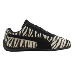 Buty PUMA YELLOW SPEEDCAT ZEBRA WNS Nadruk zwierzęcy. Czarne obuwie trekkingowe damskie Puma. Za 449.99 zł.
