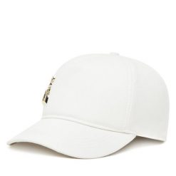 Czapka z daszkiem Patrizia Pepe. Białe czapki z daszkiem damskie Patrizia Pepe, bez wzorów. Za 279.99 zł.
