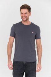 GUESS Grafitowy t-shirt Core Tee Str. Szare t-shirty męskie Guess, l, z aplikacjami, bez kołnierzyka. W wyprzedaży za 109.99 zł.