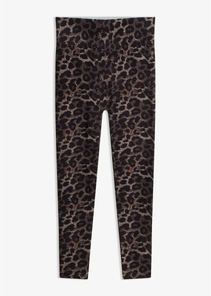 Bezszwowe legginsy modelujące z gumką w talii. Czarne bielizna wyszczuplająca bonprix. Za 84.99 zł.