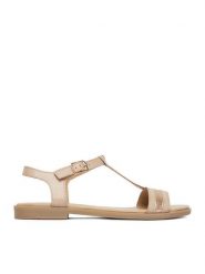 Lasocki Sandały CEO-WI23-FOXI-60 Beżowy. Brązowe sandały damskie Lasocki, bez wzorów, ze skóry, bez obcasa, na płaskiej podeszwie. Za 149.99 zł.