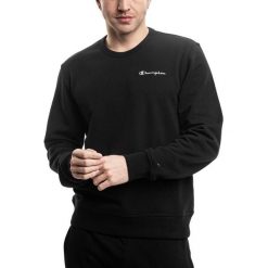 Bluza Męska Champion Treningowa Dresowa Sportowa Sweter bez Kaptura roz. XL. Czarne bluzy sportowe męskie CHAMPION, bez wzorów, z bawełny, sportowe, bez kołnierzyka, bez ramiączek. Za 310.49 zł.