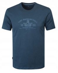 T-Shirt (Koszulka) Męska - Pako Jeans - Ciemnoniebieska z Nadrukiem. Niebieskie t-shirty męskie Pako Jeans, l, bez wzorów, z bawełny, bez kołnierzyka. Za 69.00 zł.