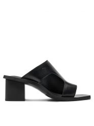 Calvin Klein Jeans Klapki 5 Heel Sandal Lh Mg Mtl YW0YW01500 Czarny. Czarne klapki damskie Calvin Klein Jeans, bez wzorów, z jeansu, bez obcasa. Za 339.99 zł.