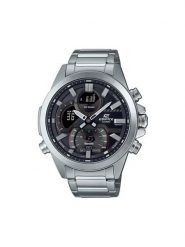 Casio Zegarek Edifice ECB-30D-1AEF Srebrny. Szare, analogowe zegarki męskie Casio, srebrne. Za 599.99 zł.