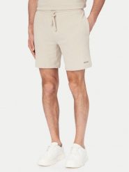 HUGO Szorty sportowe Austin 50532023 Beżowy jasny Regular Fit. Brązowe szorty męskie Hugo, m, z syntetyku. Za 229.99 zł.