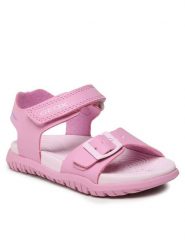 Geox Sandały J Sandal Fusbetto Gi J35HQA000BCC8052 M Różowy. Czerwone sandały dziewczęce Geox, ze skóry, bez zapięcia. Za 129.99 zł.