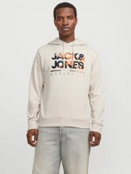 Jack & Jones Bluza "Luke" w kolorze kremowym rozmiar: S. Brązowe bluzy z kapturem męskie Jack & Jones, s. Za 91.77 zł.