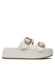 Pinko Klapki Flores 01 SD0057 P001 Écru. Klapki damskie Pinko, bez wzorów, ze skóry, bez obcasa. Za 1,189.00 zł.