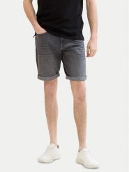 Tom Tailor Szorty jeansowe 1040194 Szary Regular Fit. Szare szorty męskie Tom Tailor, bez wzorów, z bawełny. Za 99.99 zł.