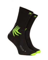 Skarpety rowerowe zimowe X-Socks WINTER BIKE 4.0. Czarne skarpetki damskie X-Socks, bez wzorów, z materiału. Za 70.00 zł.