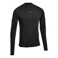 Męska koszulka sportowa z długim rękawem wełna merino CEP. Czarne t-shirty sportowe męskie CEP, na zimę, l, z wełny, bez ramiączek, na fitness i siłownię. Za 299.00 zł.