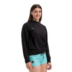 Koszulka Jobe Rashguard unisex z długim rękawem luźna czarna r. M. Czarne bluzki damskie JOBE, m, bez wzorów, bez kołnierzyka. Za 199.00 zł.