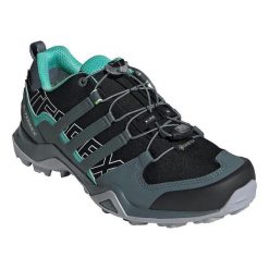 Buty sportowe Adidas Terrex Swift R2 Gore-Tex czarne damskie. Czarne obuwie trekkingowe damskie Adidas. Za 635.85 zł.