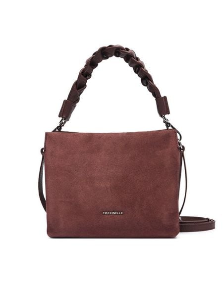 Coccinelle Torebka P6P Boheme Suede Bimaterial E1 P6P 58 01 01 Bordowy. Czerwone torebki klasyczne damskie Coccinelle, bez wzorów, ze skóry, bez dodatków. Za 1,549.00 zł.