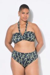 Damskie Figi od bikini wysoki stan moro. Zielone bikini damskie Ulla Popken, bez wzorów, plus size. Za 91.99 zł.