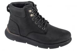 Trapery męskie, Augustino - Cobb. Czarne buty zimowe męskie Skechers, z materiału, bez zapięcia. Za 279.99 zł.