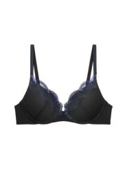 Triumph Biustonosz na fiszbinach - Comfort Glam Kobiety Sztuczne włókno czarny, 75B. Czarne biustonosze Triumph, bez wzorów, z koronki. Za 139.95 zł.