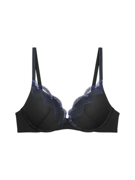 Triumph Biustonosz na fiszbinach - Comfort Glam Kobiety Sztuczne włókno czarny, 75B. Czarne biustonosze Triumph, bez wzorów, z koronki. Za 139.95 zł.