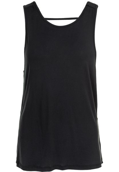 Damski tank top Athlecia Susar. Czarne topy sportowe damskie Endurance, na lato, bez wzorów, z materiału, bez ramiączek. Za 113.50 zł.