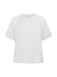 Clique Over-T Women Luźny T‑shirt z bawełny Ring‑spun – White. Białe t-shirty damskie CLIQUE, xl, bez wzorów, z bawełny, bez kołnierzyka. Za 125.02 zł.