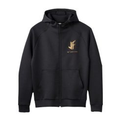 Bluza z kapturem i zamkiem błyskawicznym Mizuno. Czarne bluzy sportowe męskie Mizuno, bez wzorów, sportowe, bez kołnierzyka, bez ramiączek. Za 443.55 zł.