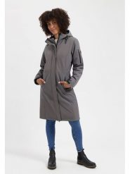 TRAVELIN' Płaszcz przejściowy "Uvana" w kolorze szarym rozmiar: XXL. Szare płaszcze damskie Travelin', s, bez wzorów. Za 478.99 zł.