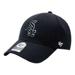 Czapka Z Daszkiem MLB Chicago White Sox. Czarne czapki męskie 47 Brand, bez wzorów. Za 158.99 zł.