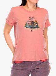 Koszulka bawełniana damska E9 Wild. Czerwone t-shirty damskie E9, m, bez wzorów, z bawełny, bez kołnierzyka. Za 175.99 zł.