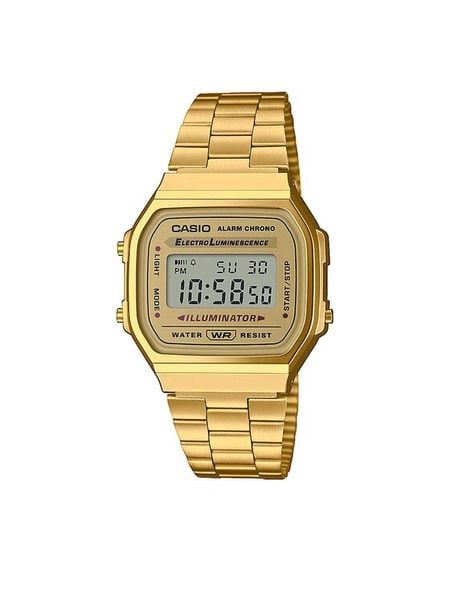 Casio Zegarek Vintage A168WG-9EF Złoty. Żółte, cyfrowe zegarki męskie Casio, złote. Za 269.99 zł.