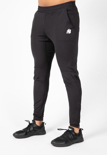 Hamilton Hybrid Spodnie - Czarny. Czarne spodnie sportowe męskie GORILLA WEAR, z elastanu. Za 253.65 zł.