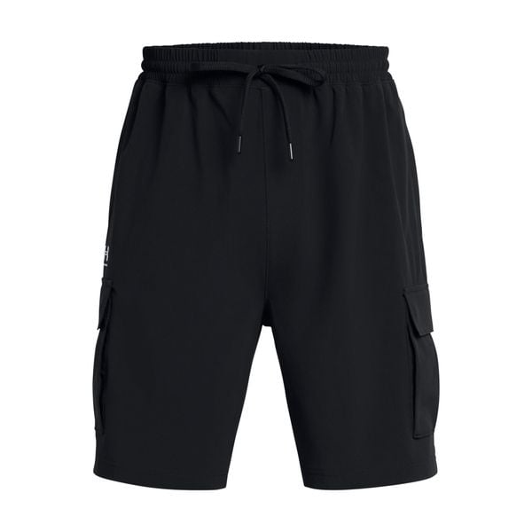 Tkane szorty Under Armour Vibe. Czarne szorty damskie Under Armour, bez wzorów, z materiału. Za 300.50 zł.