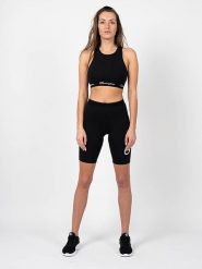 Stanik sportowy damski Sport Bra. Czarne biustonosze sportowe damskie CHAMPION, bez wzorów, z bawełny. Za 289.99 zł.