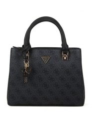 Guess Torebka w kolorze czarnym - 25 x 19 x 5,5 cm rozmiar: onesize. Czarne torebki klasyczne damskie Guess, z aplikacjami, z materiału, bez dodatków. Za 404.99 zł.