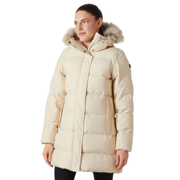 Kurtka puchowa damska Blossom Puffy Parka. Brązowe parki damskie Helly Hansen, na jesień, l, bez wzorów, z materiału. Za 1,253.75 zł.