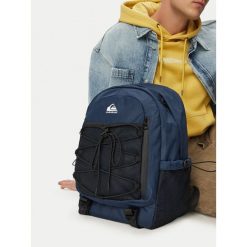 Plecak Quiksilver. Niebieskie plecaki damskie Quiksilver, bez wzorów, sportowe. Za 129.99 zł.