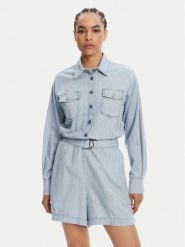 Liu Jo Kombinezon UA5156 D4989 Błękitny Regular Fit. Niebieskie kombinezony damskie Liu Jo, bez wzorów, z bawełny, bez kołnierzyka, bez ramiączek. Za 619.99 zł.