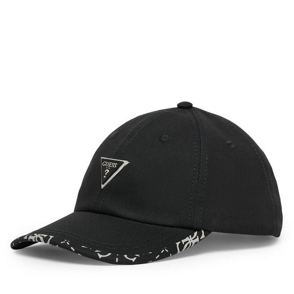 Czapka z daszkiem Guess. Czarne czapki z daszkiem damskie Guess, z aplikacjami. Za 154.99 zł.